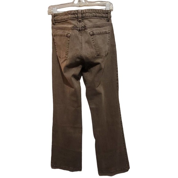 KIKIT 10 faded wash tan/brown jeans stretch slim boot - Picture 4 of 8